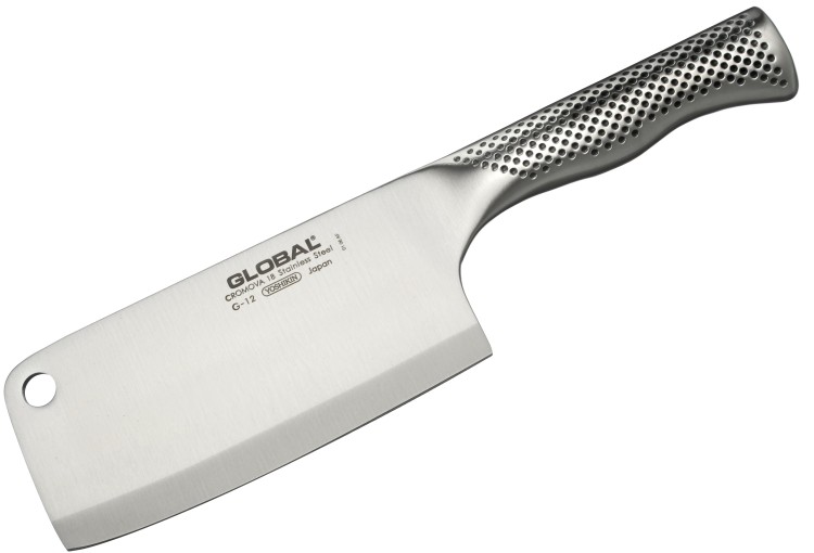 Global Japoński Ostry Tasak Nóż w Stylu Chińskim Do Mięsa 440g 16cm G-12