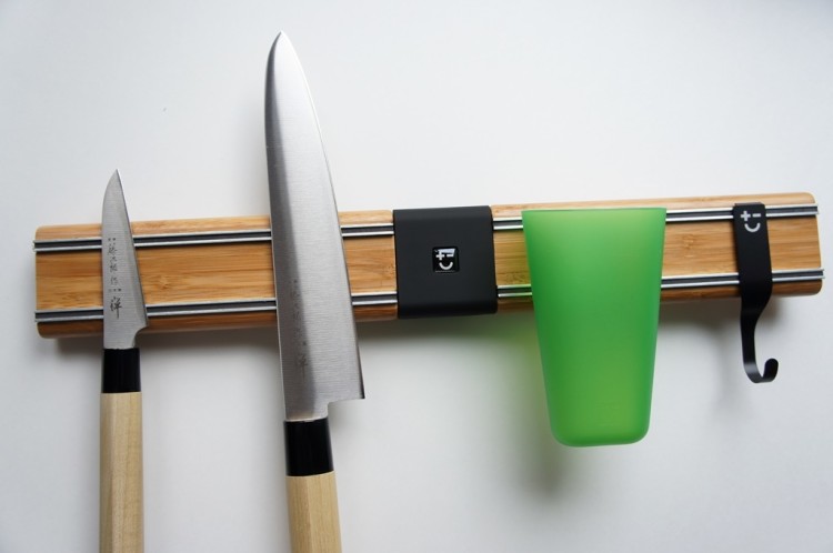 BISBELL Dwuczęściowa Listwa Magnetyczna Bambusowa Na Noże 45cm BMKR21-45BA