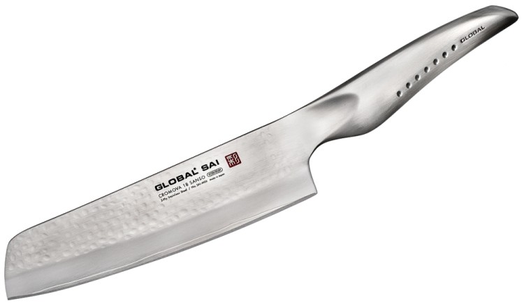 Global SAI Japoński Ostry Nóż Kuchenny Do Warzyw 56-58 HRC 15cm SAI-M06