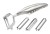Global Japoński Zestaw 3 Obieraczek Poprzecznych Stal Nierdzewna GS-94
