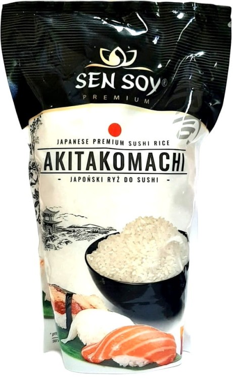 Ryż Do Sushi Okrągłe Ziarno Japoński Akitakomachi Premium 1kg 1000g SEN SOY