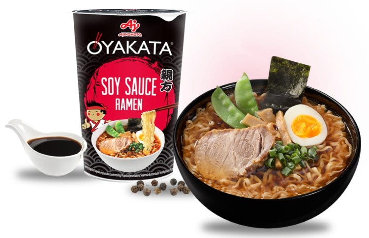 Azjatycka Zupka Błyskawiczna Instant Ramen Sos Sojowy Kubek Cup 63g OYAKATA