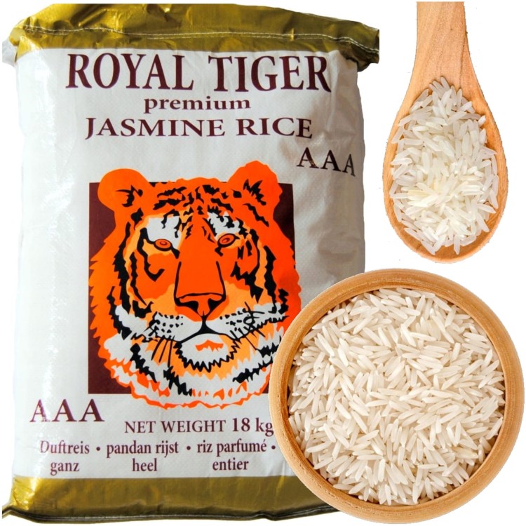 Ryż Jaśminowy Kambodża Duży Worek Jakość Premium AAA 18kg ROYAL TIGER