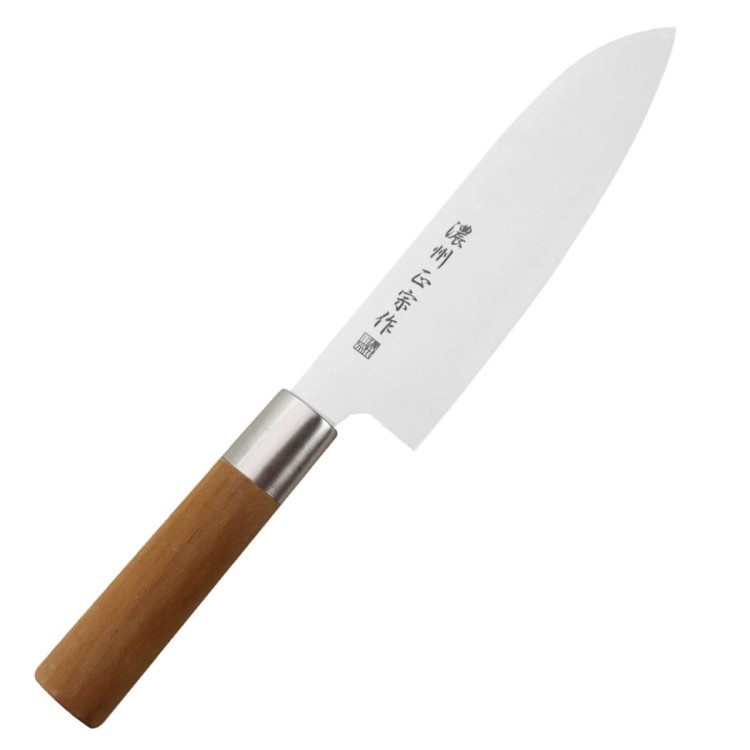Satake Masamune Japoński Ostry Nóż Kuchenny Santoku Do Warzyw 17 cm