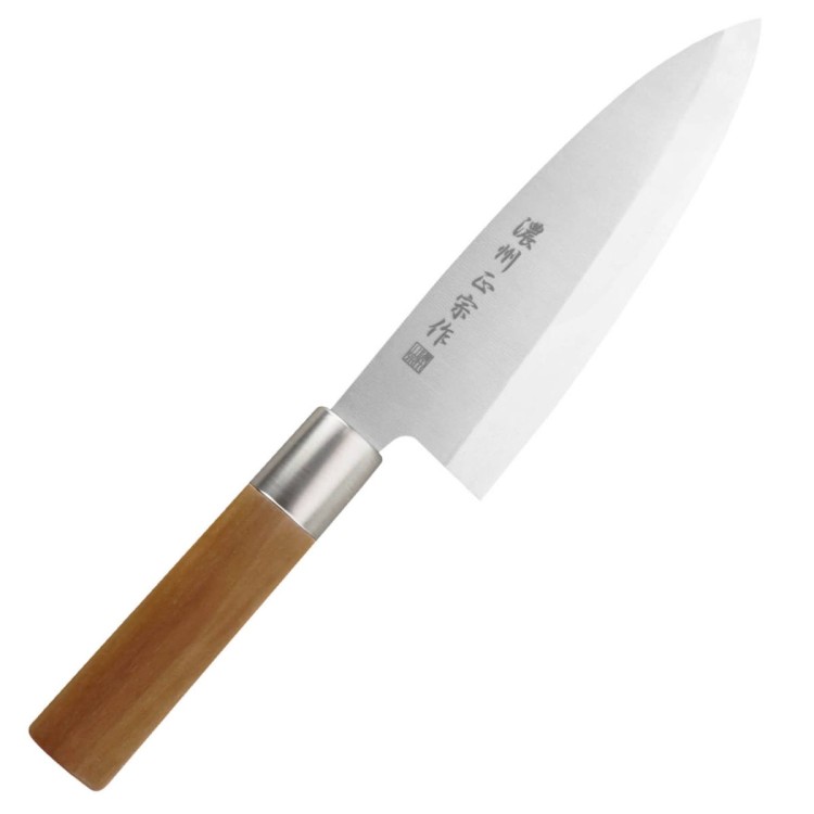 Satake Masamune Japoński Nóż Kuchenny Do Filetowania Deba 56-58 HRC 16cm