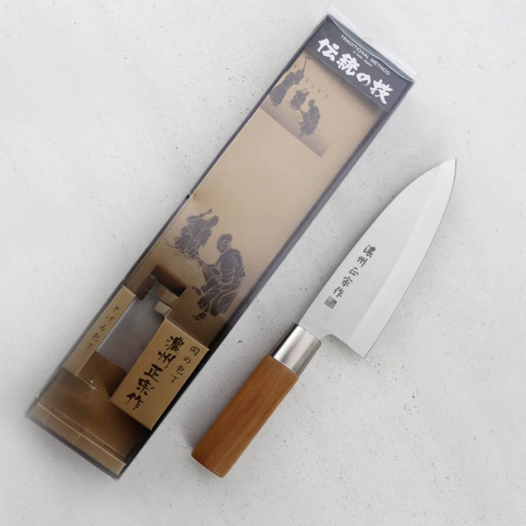 Satake Masamune Japoński Nóż Kuchenny Do Filetowania Deba 56-58 HRC 16cm