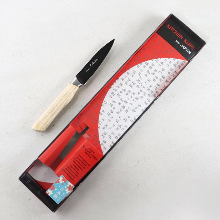 Satake Black Ash Japoński Nóż Kuchenny Do Obierania Owoców i Warzyw 9cm