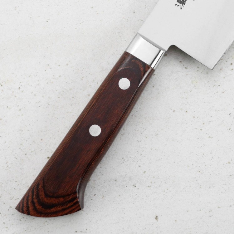 Satake Unique Shirogami Japoński Nóż Nakiri 17cm w Drewnianym Pudełku