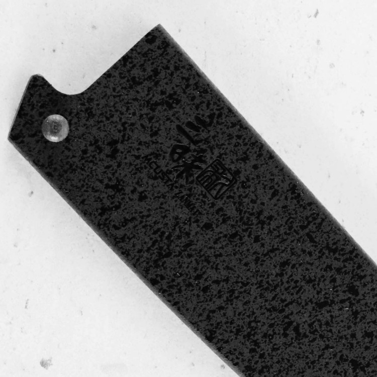 Mcusta Zanmai Japońska Drewniana Saya Black Ochraniacz Na Nóż Uniwersalny 15cm