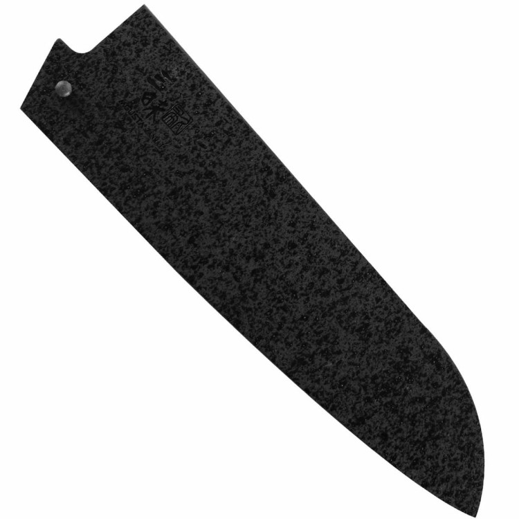 Mcusta Zanmai Japońska Drewniana Saya Black Ochraniacz Na Nóż Santoku 18cm