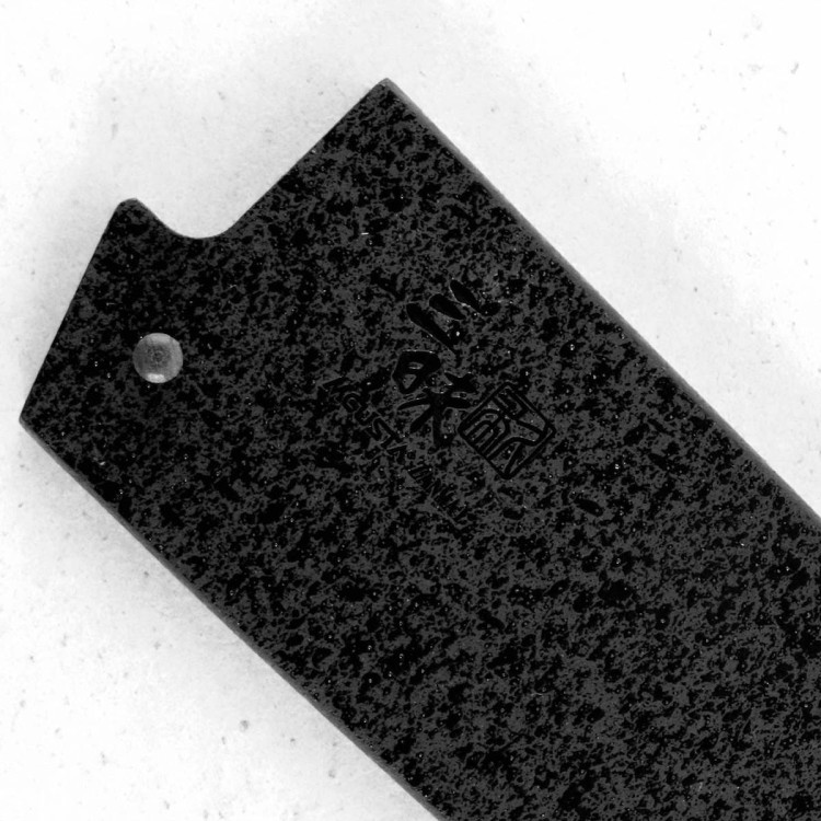 Mcusta Zanmai Japońska Drewniana Saya Black Ochraniacz Na Nóż Santoku 18cm