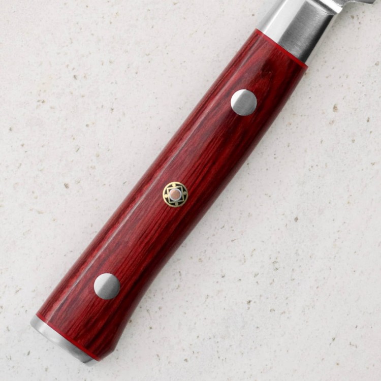 Mcusta Zanmai VG-10 Pro Flame Japoński Nóż Kuchenny Do Steków 61 HRC 11,5cm