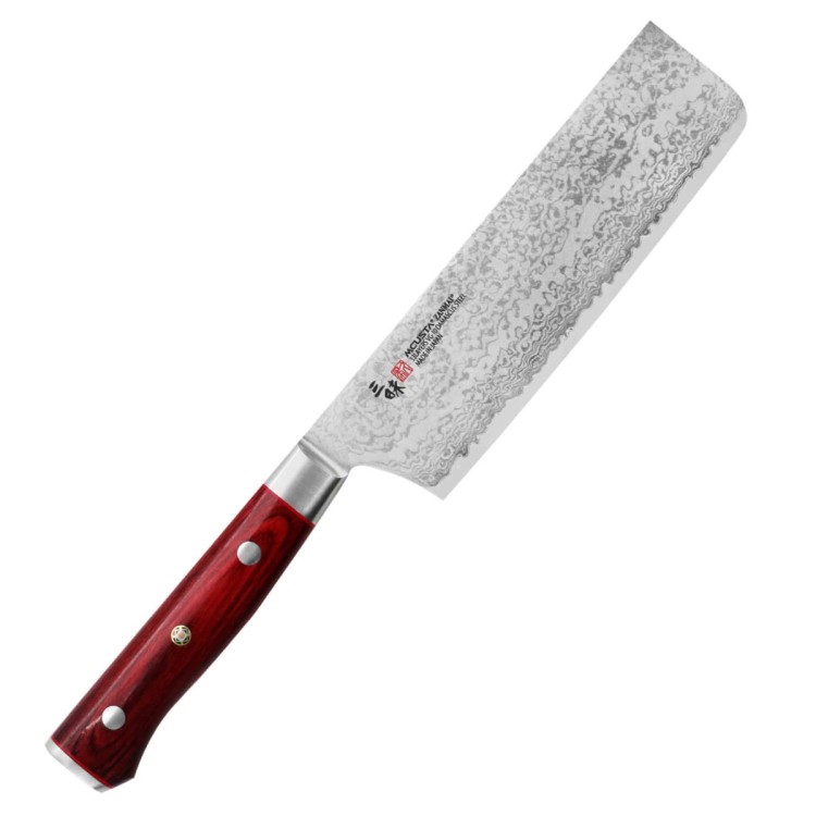 Mcusta Zanmai VG-10 Pro Flame Japoński Nóż Tasak Nakiri Do Siekania 16,5cm