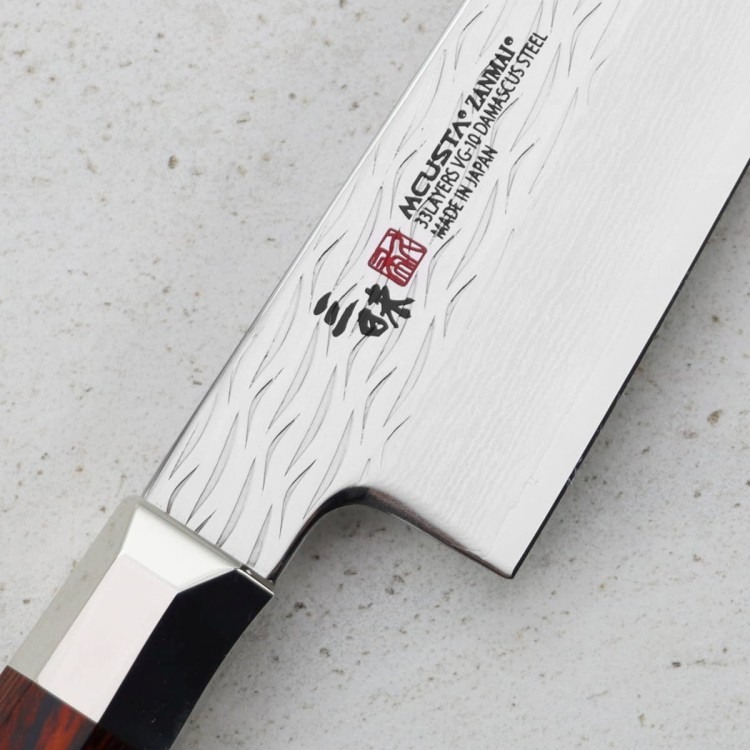 Mcusta Zanmai VG-10 Supreme Ripple Japoński Nóż Kuchenny Szefa Kuchni 18cm