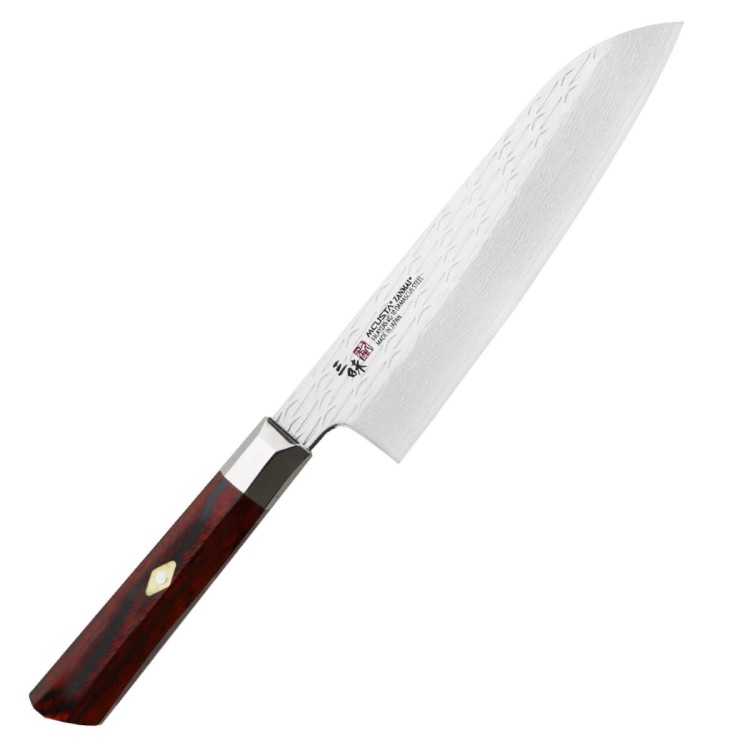 Mcusta Zanmai VG-10 Supreme Ripple Japoński Nóż Santoku Do Warzyw 61HR 18cm