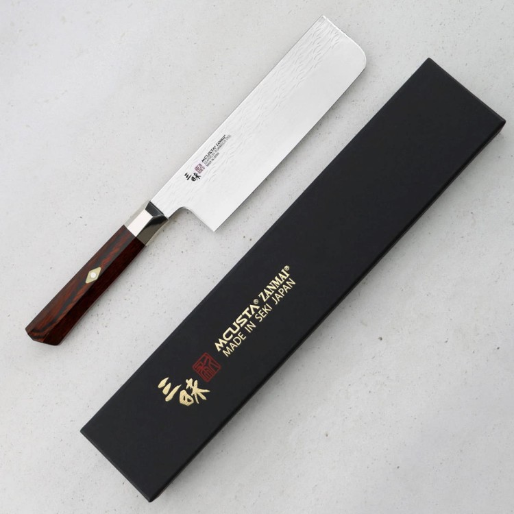 Mcusta Zanmai VG-10 Supreme Ripple Japoński Nóż Kuchenny Nakiri 16,5cm