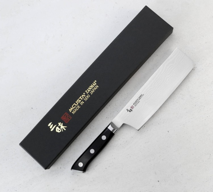 Mcusta Zanmai Classic Damascus VG-10 Pakka Japoński Nóż Nakiri 18cm