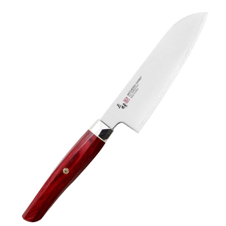 Mcusta Zanmai Red Revolution SPG2 Japoński Nóż Ko-Santoku Do Warzyw 15cm