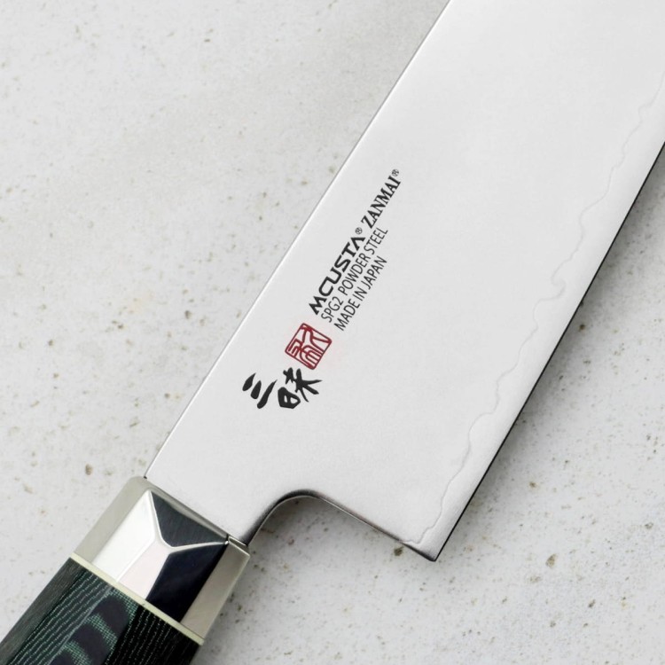 Mcusta Zanmai Green Revolution SPG2 Japoński Nóż Ko-Santoku Do Warzyw 15cm