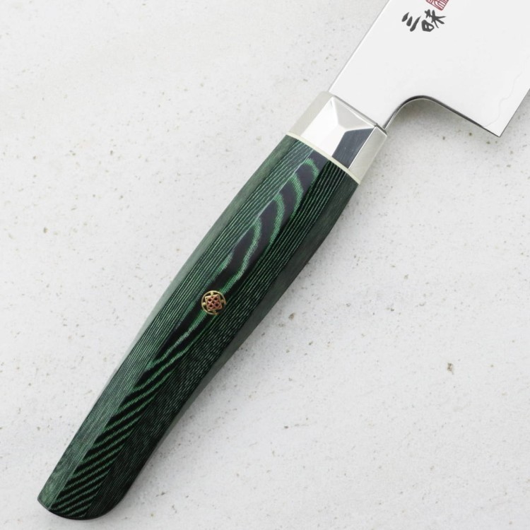 Mcusta Zanmai Green Revolution SPG2 Japoński Nóż Santoku Do Warzyw 18cm