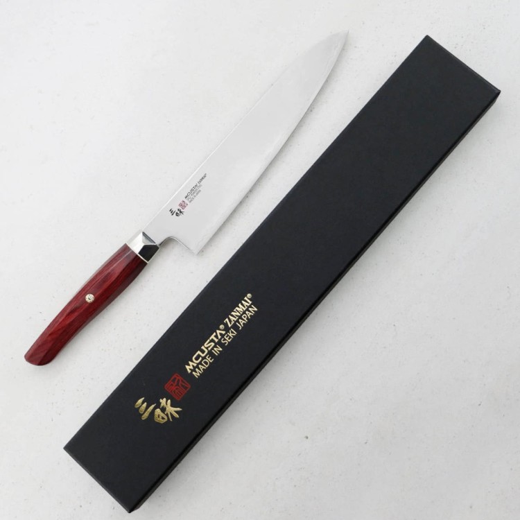 Mcusta Zanmai Red Revolution SPG2 Japoński Nóż Kuchenny Szefa Kuchni 21cm