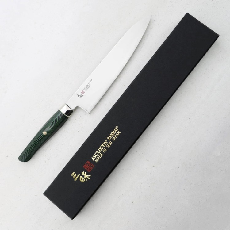 Mcusta Zanmai Green Revolution SPG2 Japoński Nóż Gyuto Szefa Kuchni 21cm