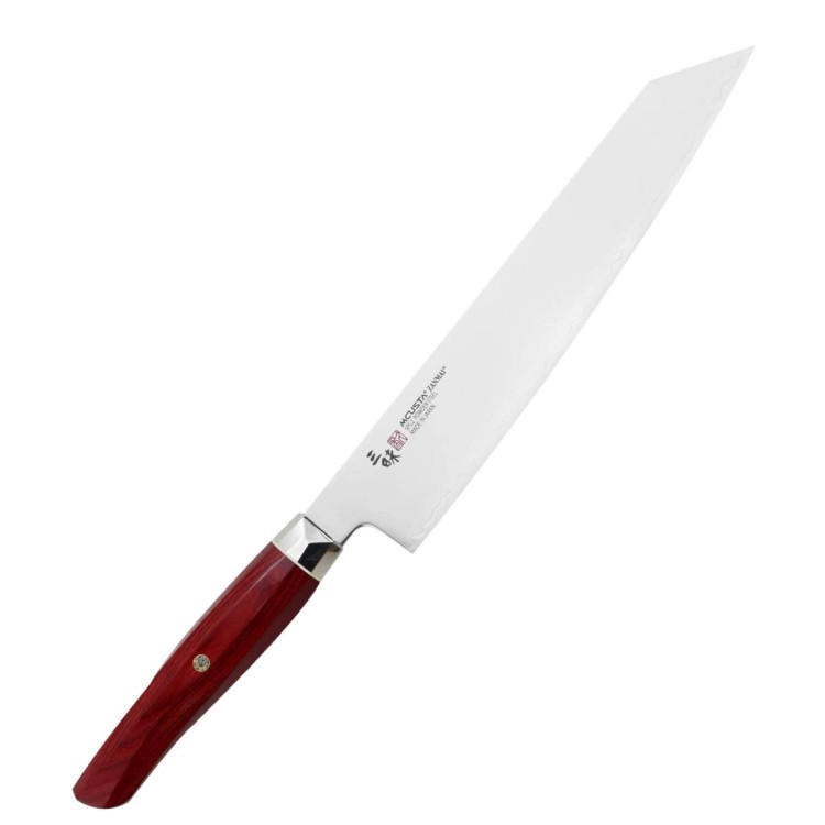 Mcusta Zanmai Red Revolution SPG2 Japoński Nóż Kucheny Kiritsuke Gyuto 23cm