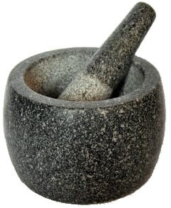 Moździerz Kuchenny Granitowy Kamienny z Tłuczkiem Średnica 14cm Wysokość 10cm JADE TEMPLE