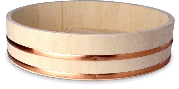 Drewniana Miska Do Przygotowania Ryżu Do Sushi Hangiri 27cm EMRO AZIATICA