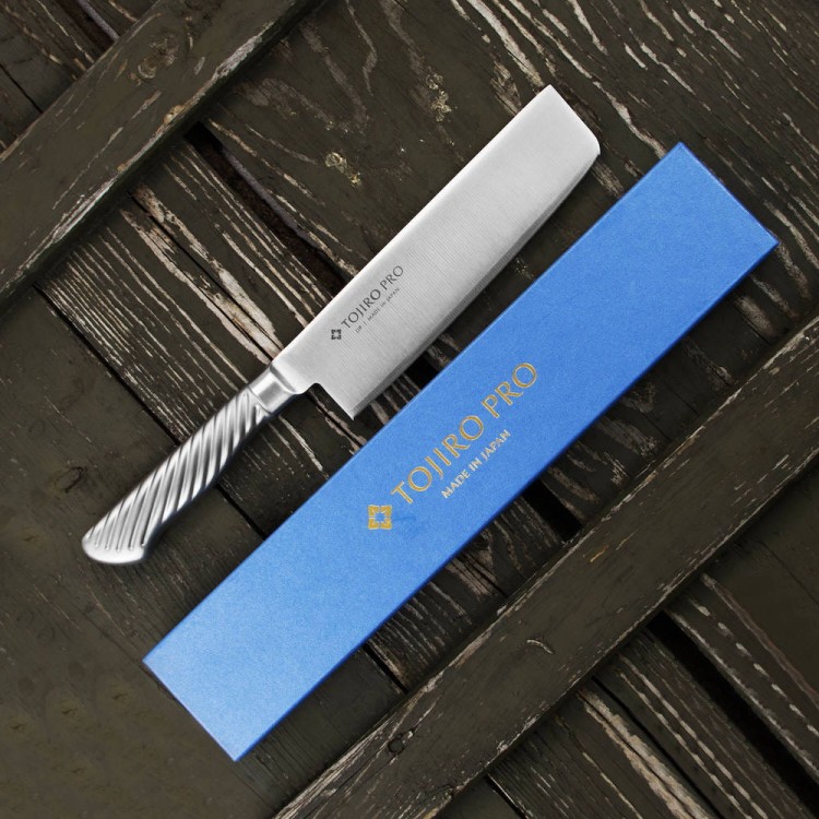 Tojiro Pro Western VG-10 Japoński Ostry Nóż Tasak Nakiri Do Siekania 16,5cm