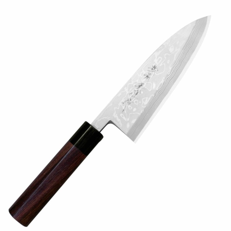 Hideo Kitaoka Shirogami Satin Japoński Nóż Deba Do Filetowania Sushi 16,5cm