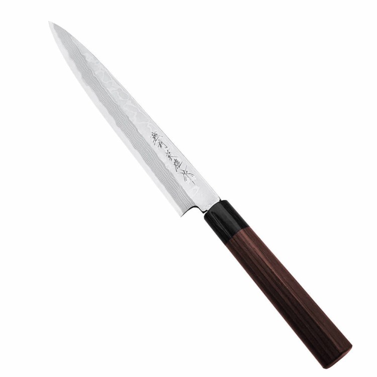 Hideo Kitaoka Shirogami Satin Leworęczny Japoński Nóż Yanagi Sashimi Do Sushi 24cm