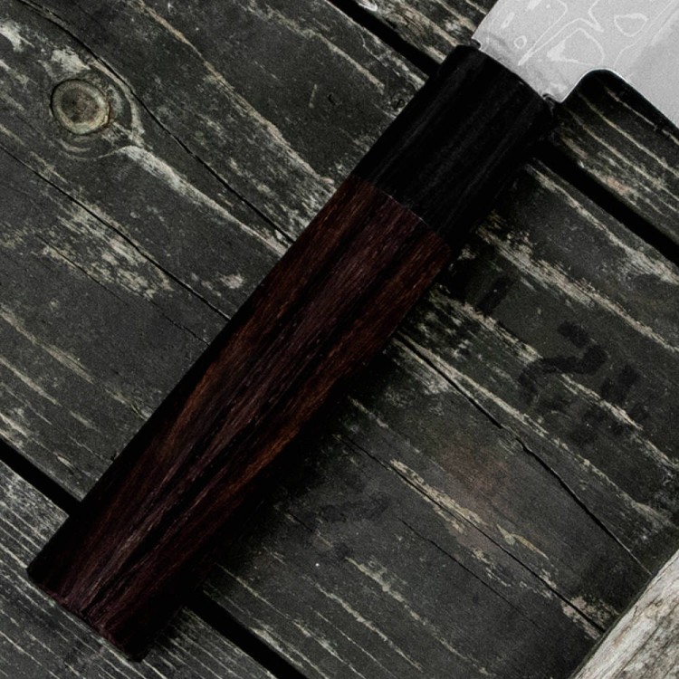 Hideo Kitaoka Shirogami Satin Japoński Nóż Tasak Kamagata Usuba 61 HRC 12cm