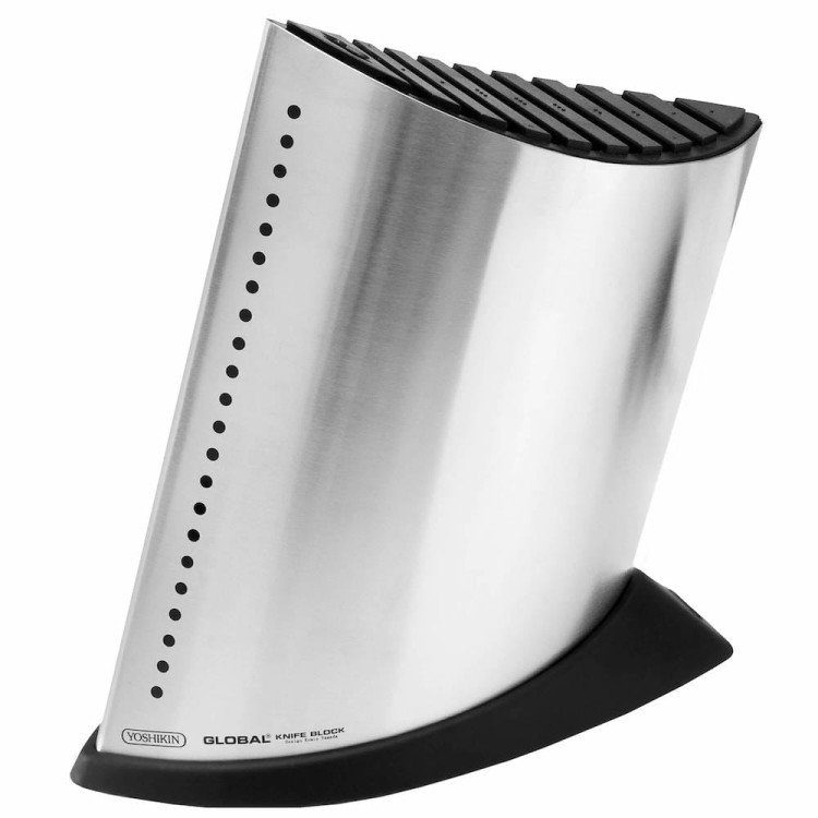 Global SAI Japoński Komplet Zestaw 4 Noży w Stalowym Dużym Bloku GKB-52