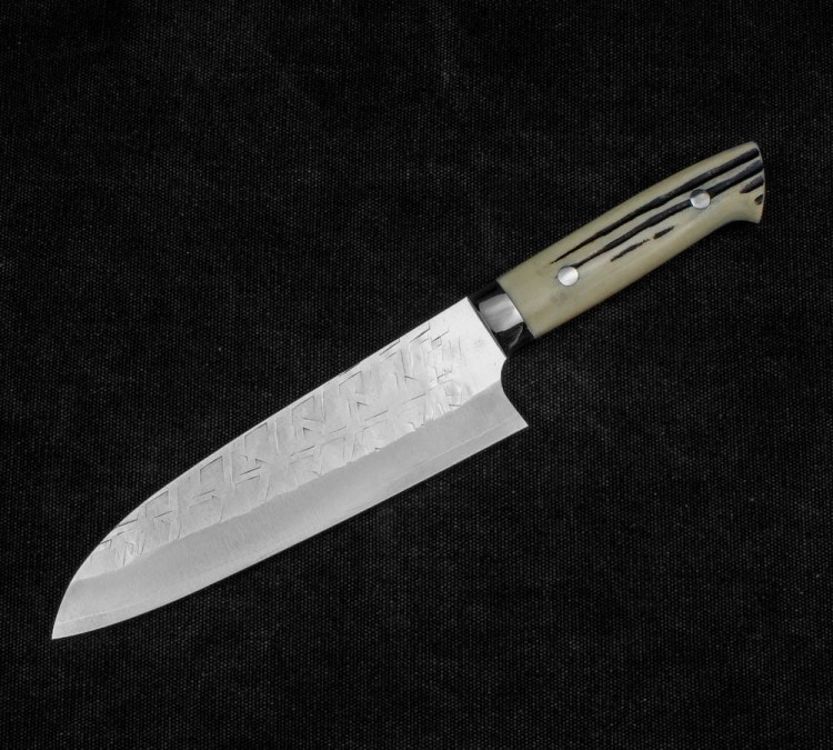 Takeshi Saji SRS-13 Róg Jeleni Nóż Santoku 18cm