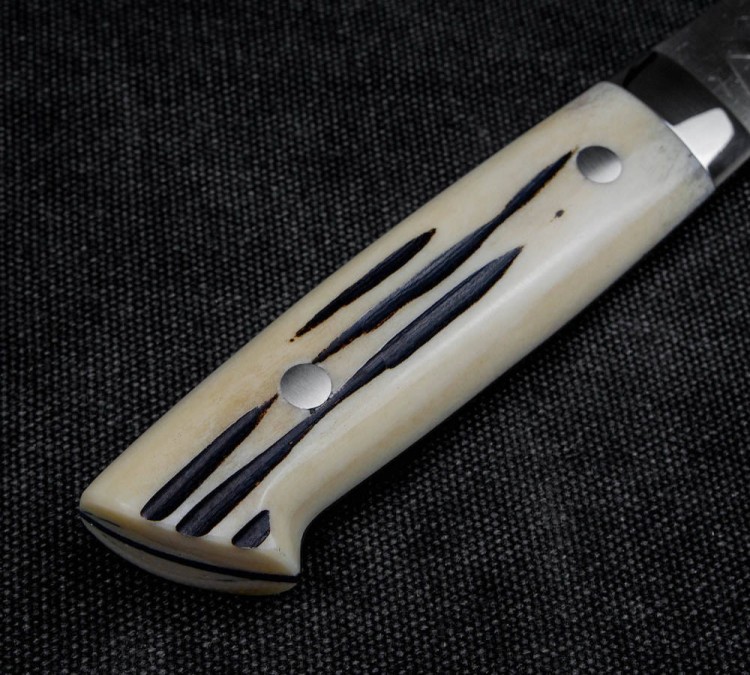 Takeshi Saji SRS-13 Róg Jeleni Ręcznie Kuty Japoński Nóż Szefa Kuchni 24cm