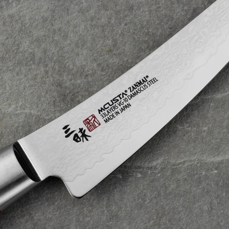 Mcusta Zanmai VG-10 Pro Zebra Japoński Nóż Do Wykrawania 16,5cm