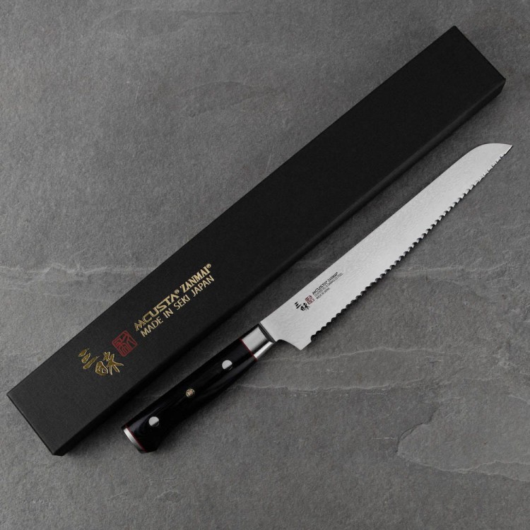 Mcusta Zanmai VG-10 Pro Zebra Nóż Do Pieczywa 23cm