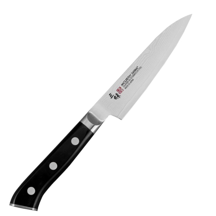 Mcusta Zanmai Classic Damascus VG-10 Pakka Japoński Nóż Uniwersalny 11cm