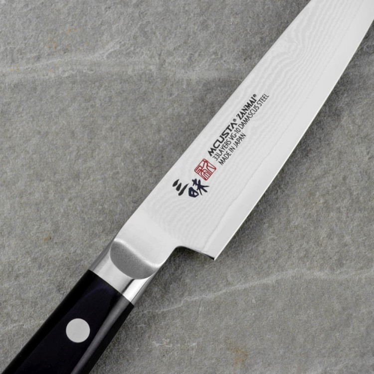 Mcusta Zanmai Classic Damascus VG-10 Pakka Japoński Nóż Uniwersalny 11cm
