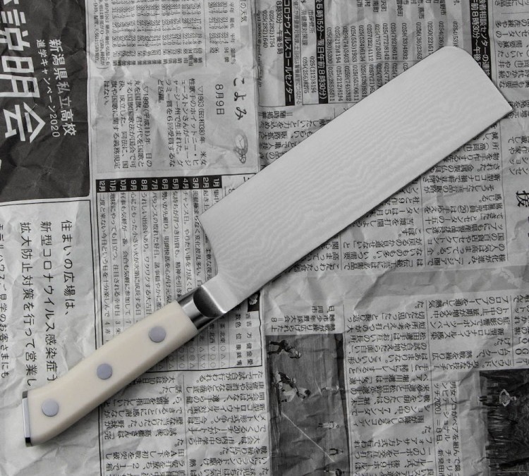 Mcusta Zanmai Classic Damascus VG-10 Corian Japoński Nóż Tasak Nakiri 18cm