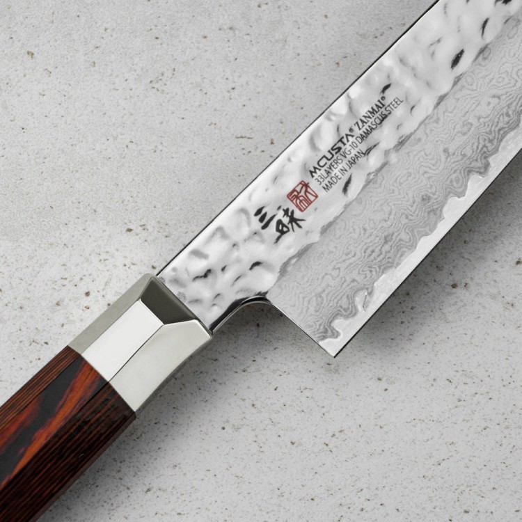 Mcusta Zanmai VG-10 Supreme Hammered Japoński Nóż Kucheny Szefa Kuchni 18cm