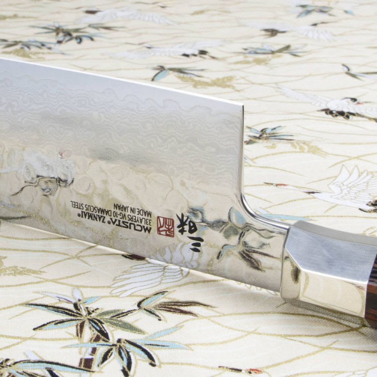 Mcusta Zanmai VG-10 Supreme Hammered Japoński Nóż Nakiri Do Siekania 16,5cm