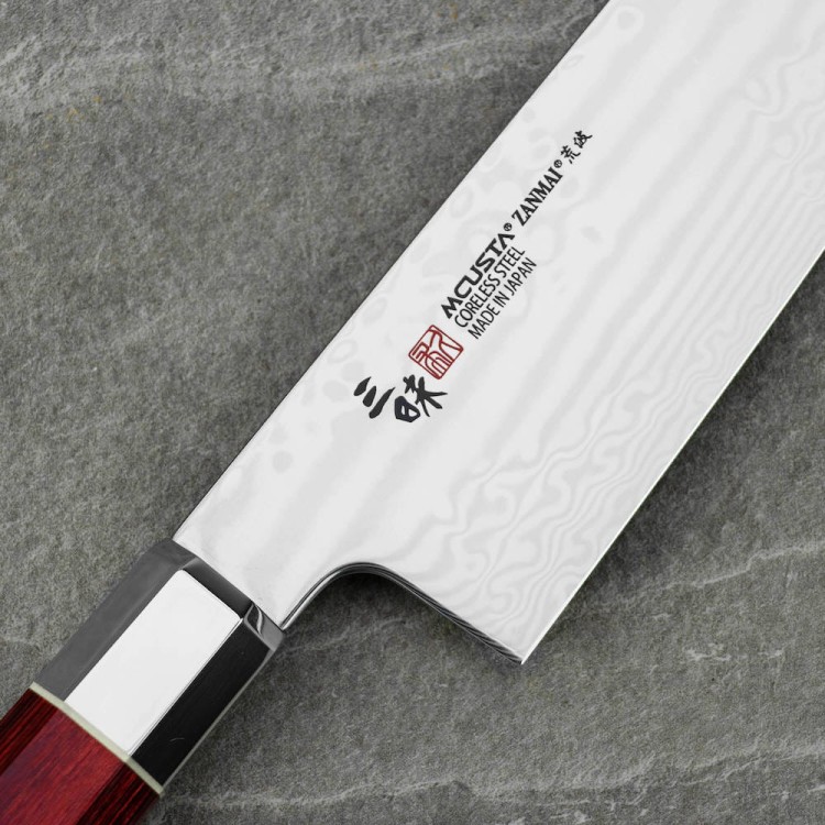 Mcusta Zanmai VG-10 Ultimate Aranami Japoński Nóż Kuchenny Santoku 18cm