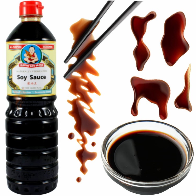 Tajski Sos Sojowy Naturalnie Fermentowany 1000ml 1 Litr HEALTHY BOY BRAND