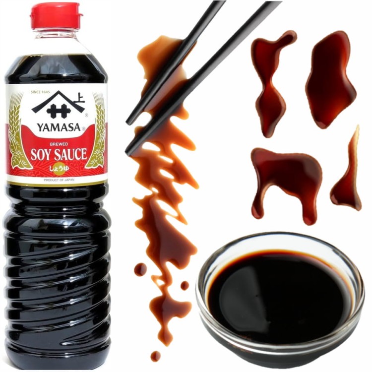 Japoński Sos Sojowy Do Sushi i Sashimi Jakość PREMIUM 1 Litr YAMASA