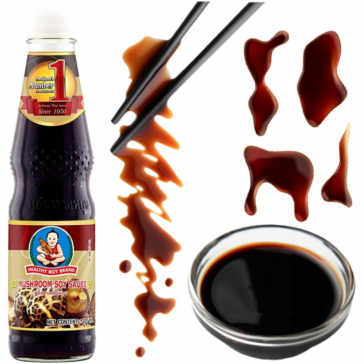 Tajski Sos Sojowy Grzybowy Intensywny Aromatyczny 300ml HEALTHY BOY BRAND