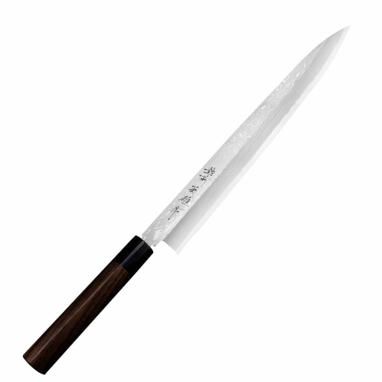 Hideo Kitaoka Shirogami Satin Japoński Nóż Yanagi Sashimi Do Sushi 27cm