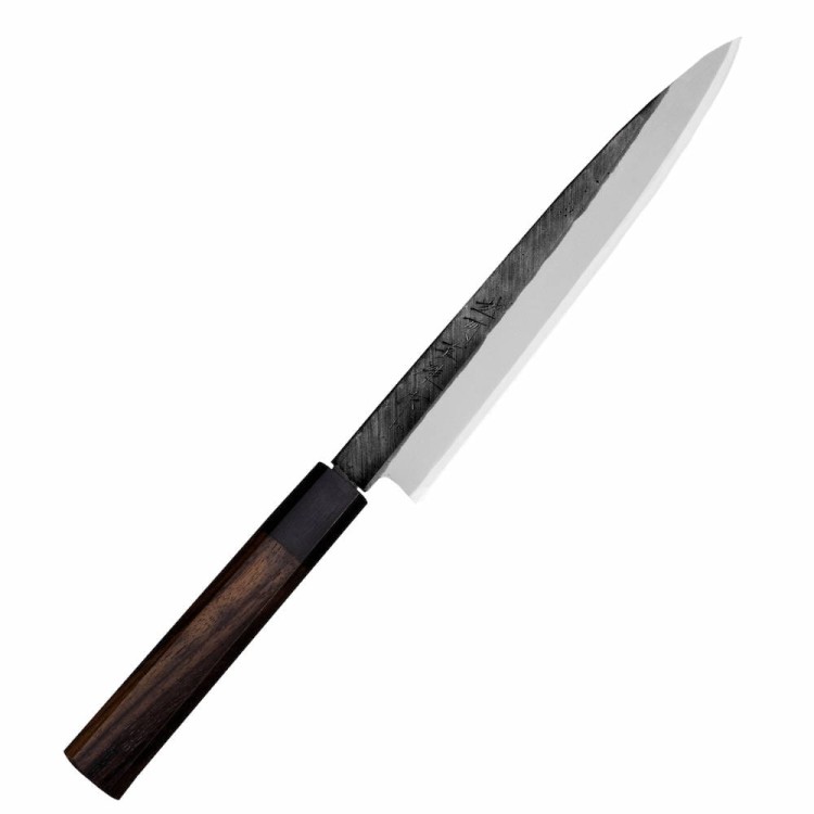 Hideo Kitaoka Shirogami Black Oktagon Japoński Nóż Yanagi Sashimi Do Sushi 21cm