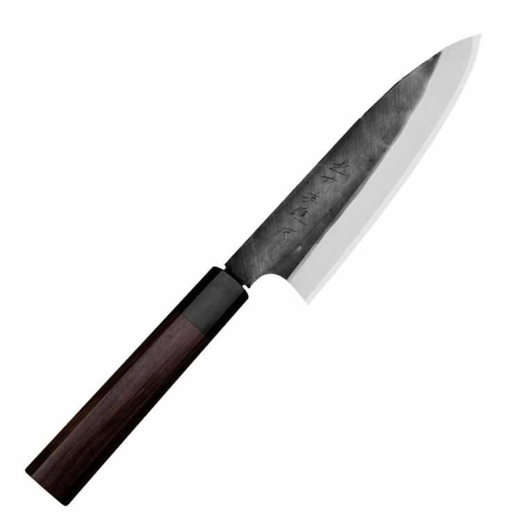 Hideo Kitaoka Shirogami Black Oktagon Nóż Funayuki 18cm